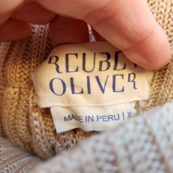 Reuben Oliver The Country Club Cable Knit Short in Champagne - Picture 6 of 7